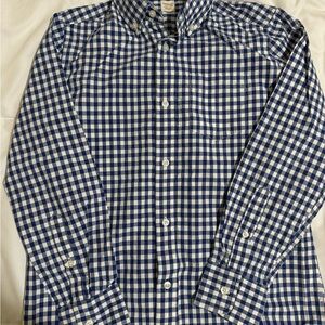 Crewcuts Blue and White Checkered Button Down Shirt